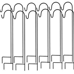 12 Ashman Shepherd's Hooks and 8 glass votives